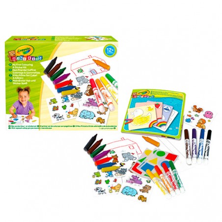  MON 1ER KIT COLORIAGE & GOMMETTES CRAYOL
