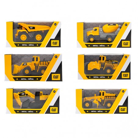  VEHICULE DE CHANTIER METAL 10CM ASST