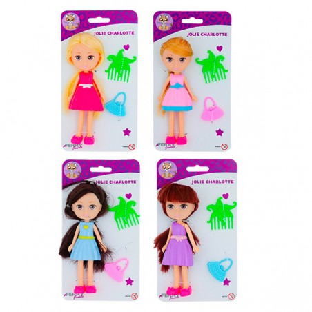  JOLIE CHARLOTTE POUPEE 16 CM+ACCESSOIRES