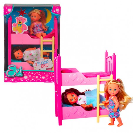  EVI LOVE 2 POUPEES LITS SUPERPOSES