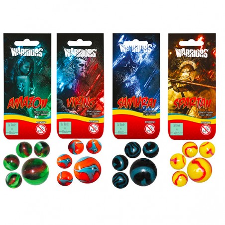  COLLECT° WARRIORS 20 BILLES + 1 CALOT 