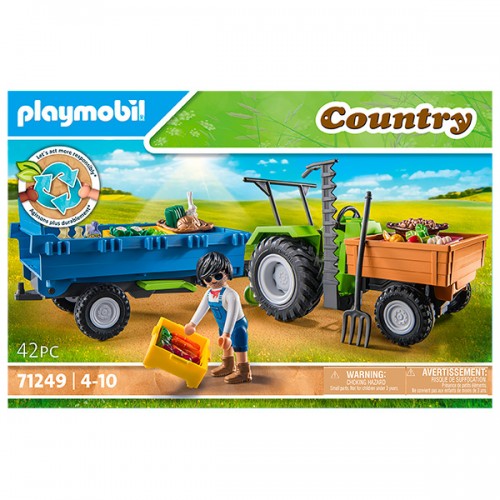  TRACTEUR AVEC REMORQUE