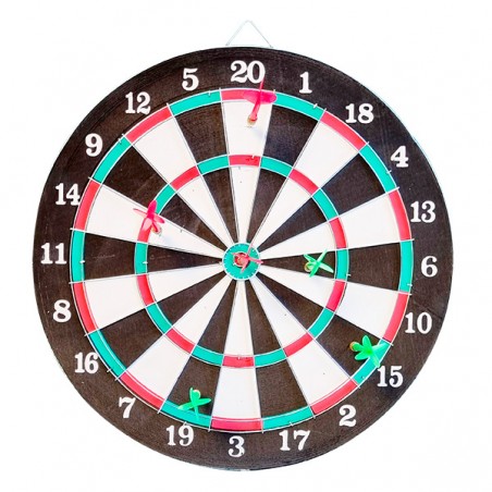 CIBLE D. 37 CM + 6 FLECHETTES X-AEQUO