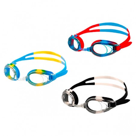  LUNETTE PISC ADULTE ANTIBUEE/UV BICOLORE