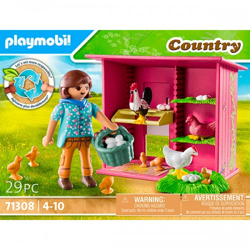  AGRICULTRICE ET POULAILLER