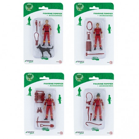  FIGURINE POMPIER + ACCESSOIRES