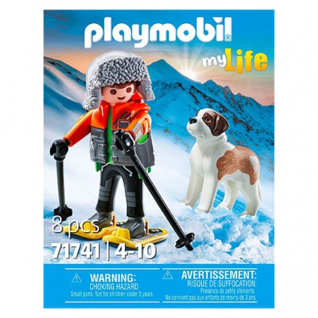  GARCON RAQUETTES ET SAINT BERNARD