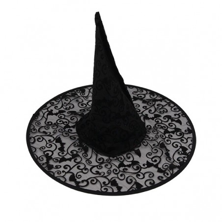  CHAPEAU SORCIERE ADUL CHAUVE SOURIS 48CM