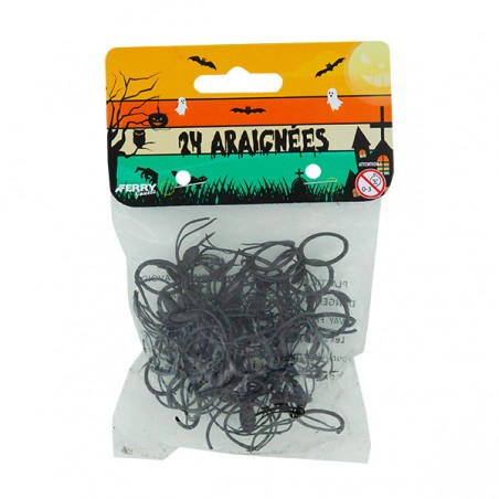 SACHET DE 24 BAGUES ARAIGNEES