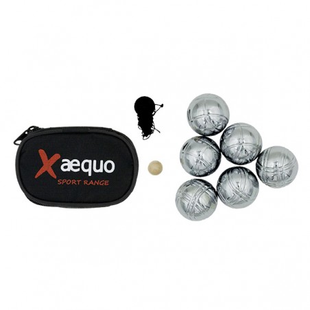  6 MINI BOULES DE PETANQUE METAL XAEQUO