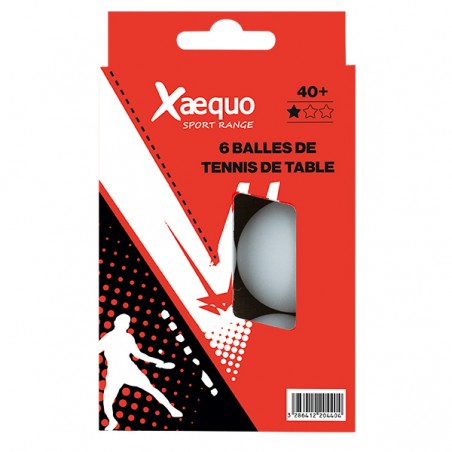  6 BALLES TENNIS DE TABLE 1 * 40+ XAEQUO