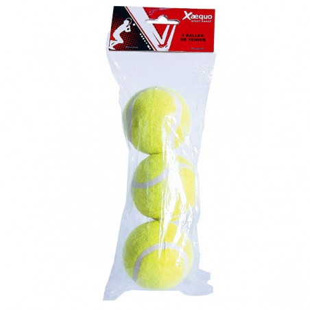  3 BALLES TENNIS 1* XAEQUO