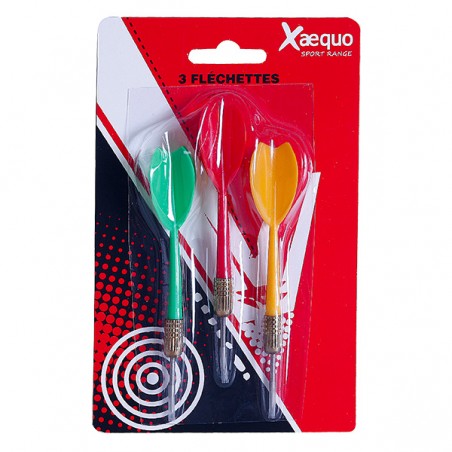  3 FLECHETTES LOISIRS POINTE METAL XAEQUO