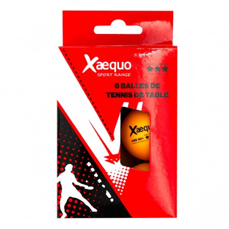  6 BALLES TENNIS DE TABLE 3* 40+ XAEQUO