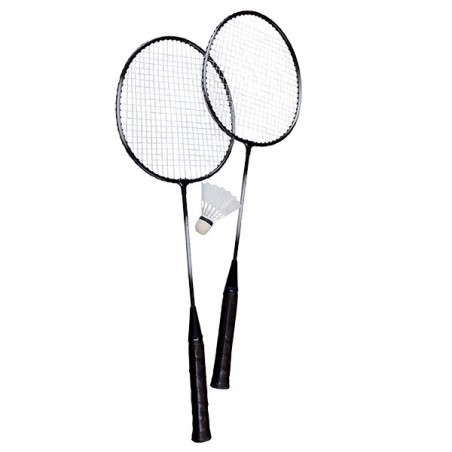  2 RAQUETTES BADMINTON ACIER XAEQUO