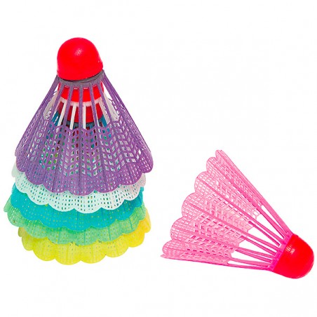  6 VOLANTS BADMINTON COULEUR  XAEQUO