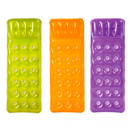  MATELAS COULEUR ALVEOLE + OREILLER 188CM