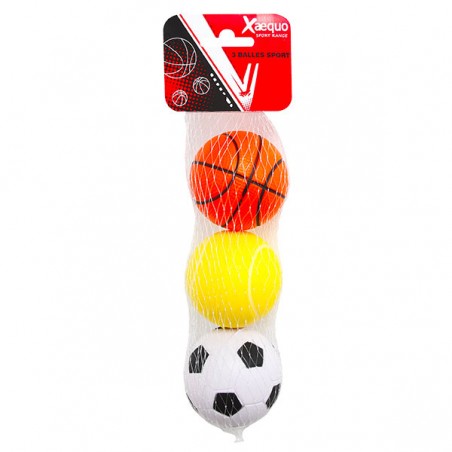  SET DE 3 MINI BALLES D.6CM XAEQUO