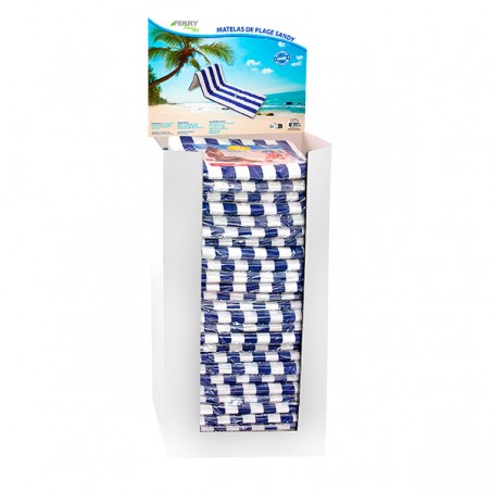  MATELAS PLAGE RAYE MARINE 155X55CM DB 12