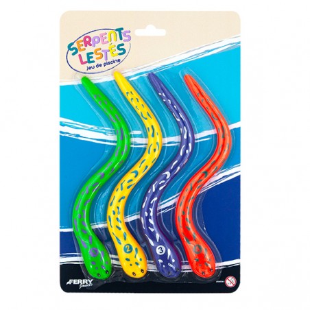  JEU DE PISCINE 4 SERPENTS LESTES