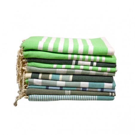  FOUTA PLATE VERT 100X200CM