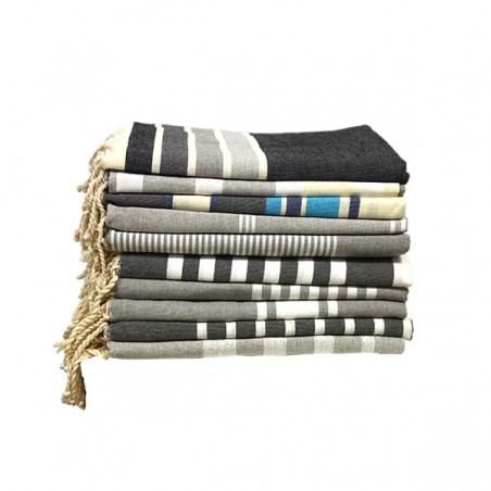  FOUTA PLATE GRIS 100X200CM