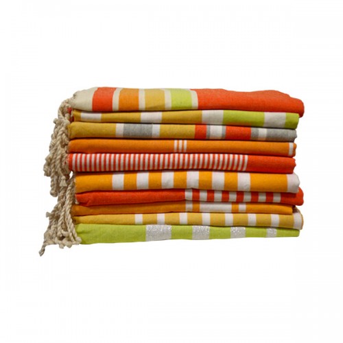  FOUTA PLATE JAUNE 100X200CM