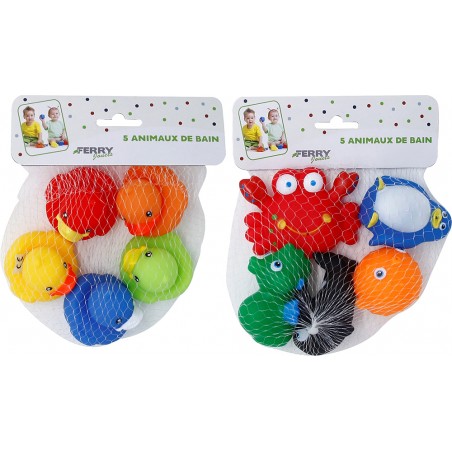  5 ANIMAUX DE BAIN