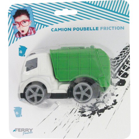  CAMION POUBELLE 12CM FRICTION