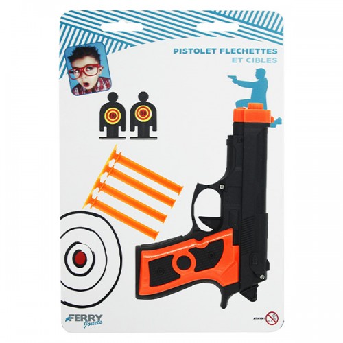  PISTOLET 15 CM 2 CIBLES 4...