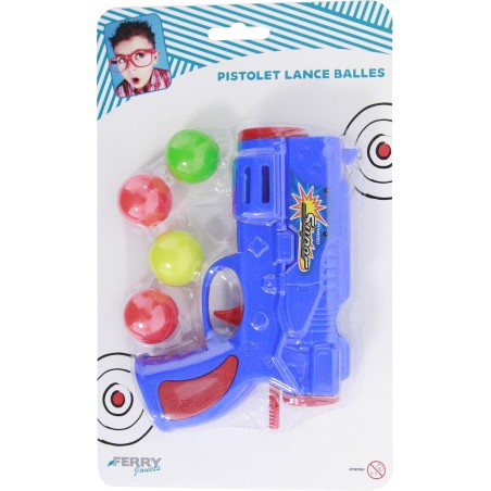  PISTOLET LANCE BALLES 17CM