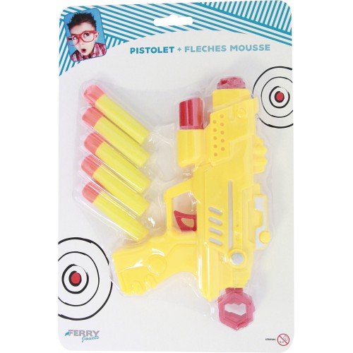  PISTOLET + FLECHES MOUSSE