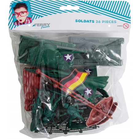  SACHET SOLDATS ET VEHICULES 26 PCS
