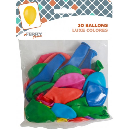  30 BALLONS LUXE COLORES