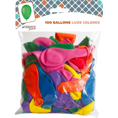 100 BALLONS LUXE COLORES