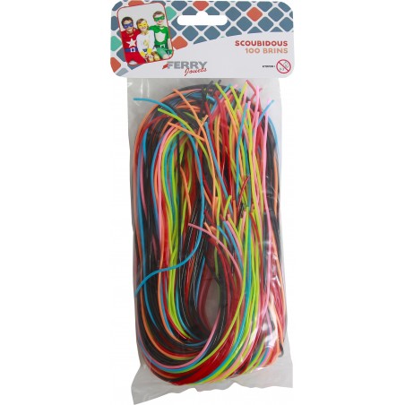  100 BRINS SCOUBIDOU COULEURS