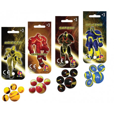  20 BILLES ROBOT HEROES + 1 CALOT DB 20