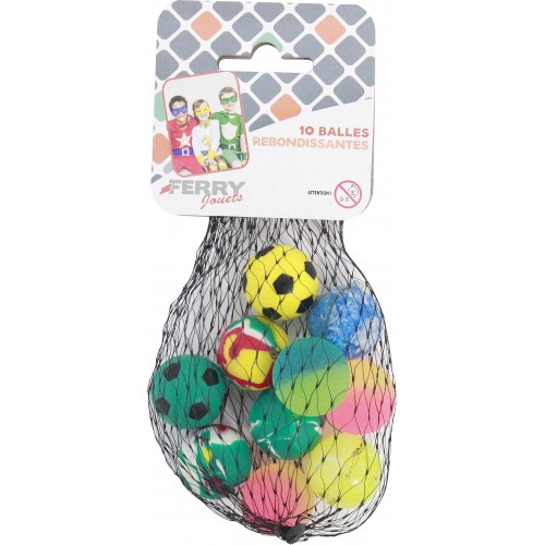  10 BALLES REBONDISSANTES...