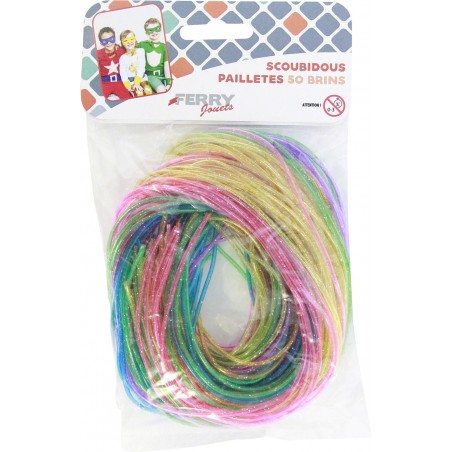  50 BRINS SCOUBIDOU PAILLETES