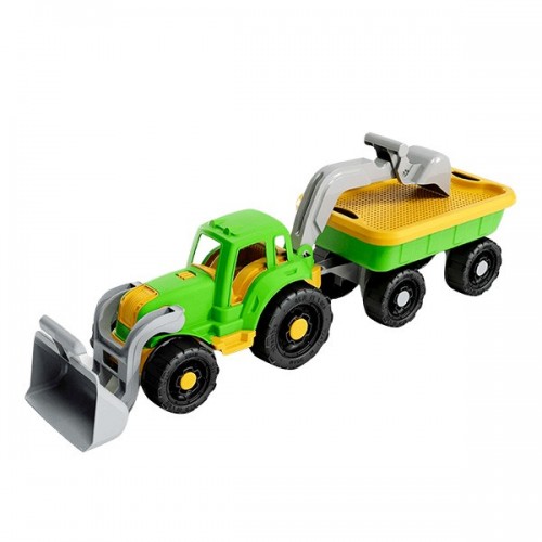  TRACTOPELLE ET REMORQUE 58CM