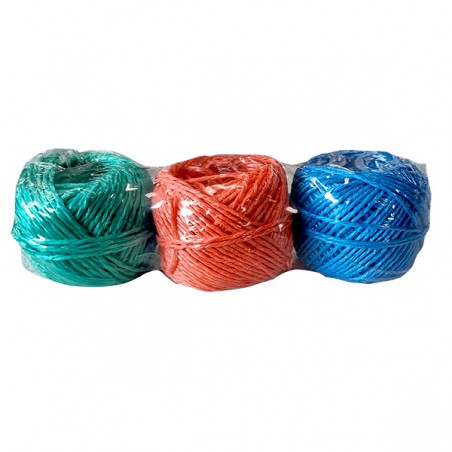  3 PELOTES FICELLE 40M
