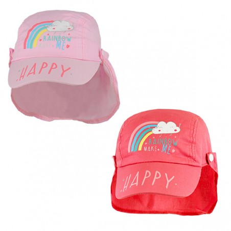  CASQUETTE BEBE HAPPY COUVRE NUQUE T47/49