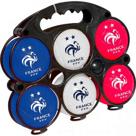  6 BOULES DE PETANQUE FFF PLASTIQUE