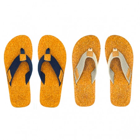  TONGS TISSU EFFET LIEGE HOMME T41/46