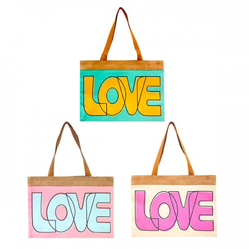  SAC DE PLAGE LOVE 33X46CM