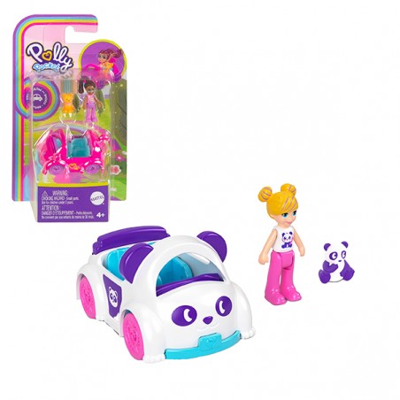  POLLY POCKET MINI FIG + VEH ASST DB8