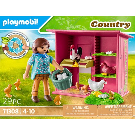  AGRICULTRICE ET POULAILLER