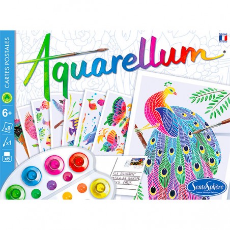  AQUARELLUM - CARTES POSTALES ANIMAUX