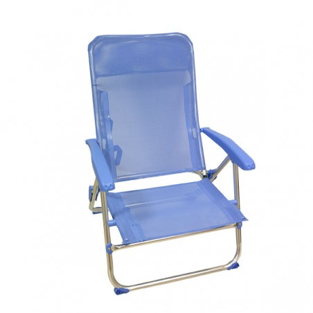  FAUTEUIL 5 POSITIONS HAUT DOSSIER ALU