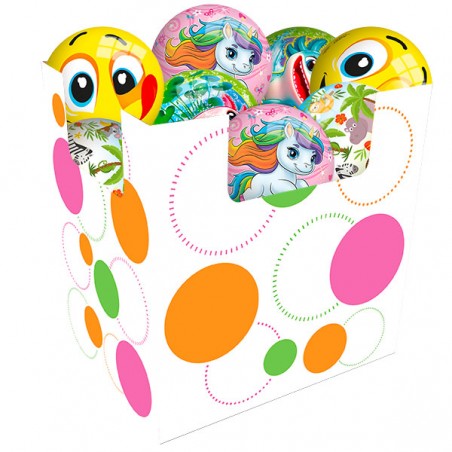  BOX 36 BALLONS DECORES D.22CM